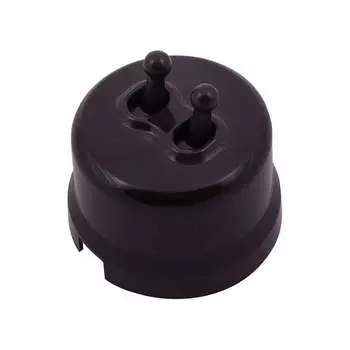 Двухтумблерная кнопка Bironi B1-232-22-PB