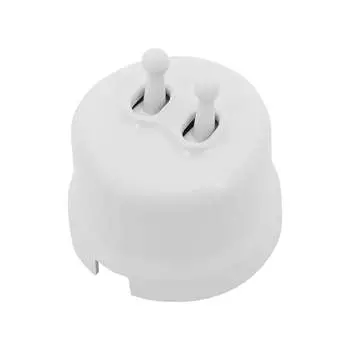 Двухтумблерная кнопка Bironi B1-232-21-PB