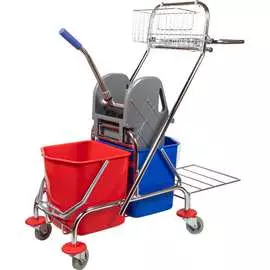 Двухведерная уборочная тележка Baiyun