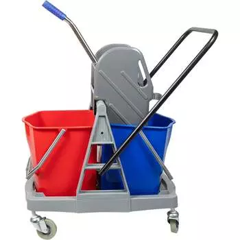 Двухведерная уборочная тележка NV NV-11776
