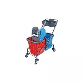 Двухведерная уборочная тележка Uctem-Plas CK754