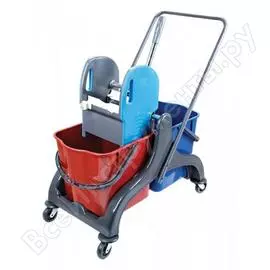 Двухведерная уборочная тележка Uctem-Plas