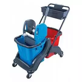 Двухведерная уборочная тележка Uctem-Plas