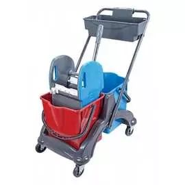 Двухведерная уборочная тележка Uctem-Plas