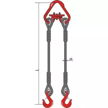 Двухветвевой канатный строп кантаплюс 2ск-2.5/1