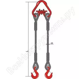 Двухветвевой канатный строп кантаплюс 2ск-6.3/3