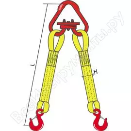 Двухветвевой текстильный строп КантаПлюс 2СТ-4,0/1,0м