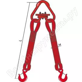 Текстильная двухветвевая стропа КантаПлюс
