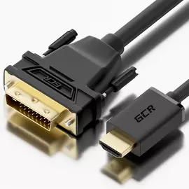 Двунаправленный кабель hdmi-dvi-d, dual link, gcr 3.0м, черный vivhdi2dvi1-3.0m