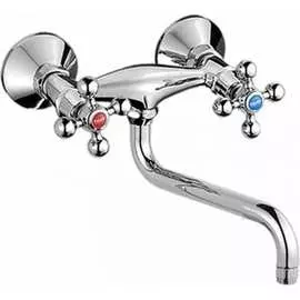 Двуручный настенный смеситель для мойки Potato