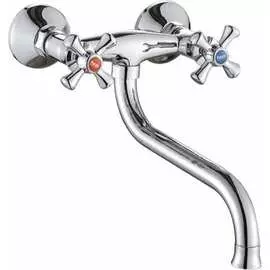 Двуручный настенный смеситель для мойки Potato