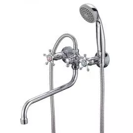 Двуручный смеситель для ванны Славен