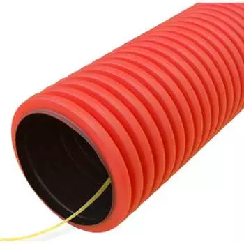 Двустенная гибкая гофрированная труба ПНД Промрукав тип 750 SN19 PR15.0049
