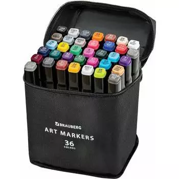 Двусторонние маркеры для скетчинга BRAUBERG