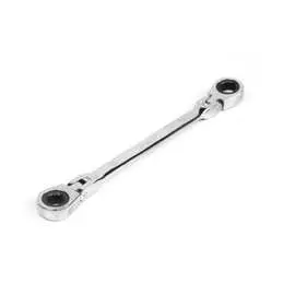 Двусторонний трещеточно-шарнирный накидной ключ HORTZ