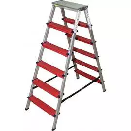 Двусторонняя алюминиевая стремянка Sarayli КОЛОР 18214
