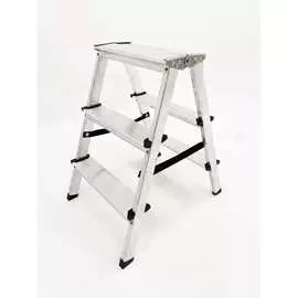 Двусторонняя алюминиевая стремянка Sarayli 18193