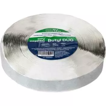 Двусторонняя бутил-каучуковая лента-герметик Megaflex butyl duo MEGBU.15.25