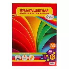 Двусторонняя цветная бумага Calligrata