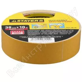 Двусторонняя клейкая лента STAYER PROFI 1221-38-10