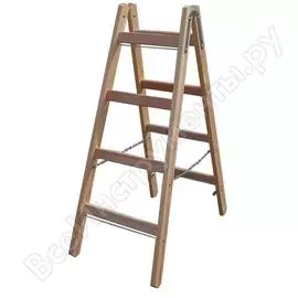 Двусторонняя деревянная лестница Krause