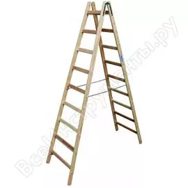 Двусторонняя деревянная лестница Krause