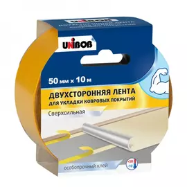 Двусторонняя тканевая клейкая лента для подогреваемых полов Unibob Профи 211744