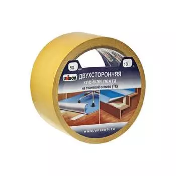 Двусторонняя тканевая клейкая лента Unibob 211743