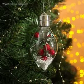 Елочный шар-капля LUAZON