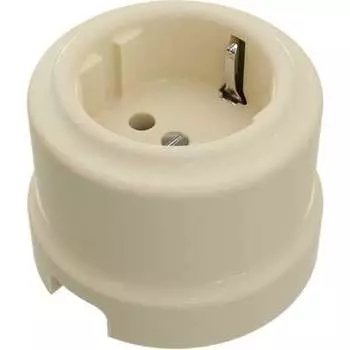 Фарфоровая двухполюсная розетка Мезонинъ аврора GE70302-02