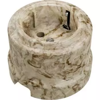 Фарфоровая двухполюсная розетка Мезонинъ аврора GE70302-19