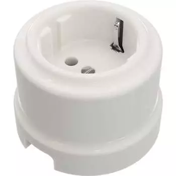 Фарфоровая двухполюсная розетка Мезонинъ аврора GE70302-01