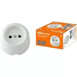 Фарфоровая розетка TDM ELECTRIC Болонь SQ1820-0004