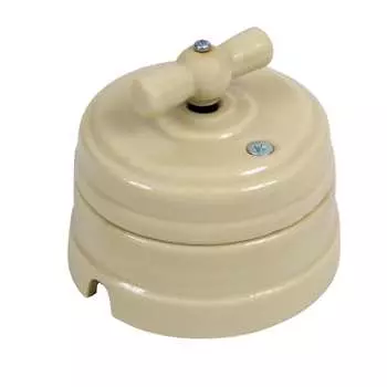 Фарфоровый перекрестный выключатель Мезонинъ GE70402-02