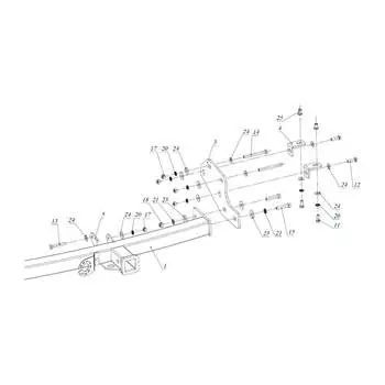 Фаркоп для Honda Element 2003-2011 Бизон 0951-E(N)