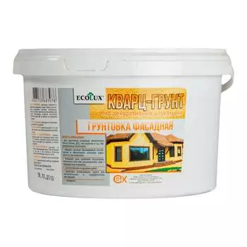 Фасадная грунтовка Ecolux КВАРЦ-ГРУНТ 4607133683054
