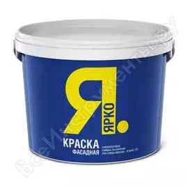 Фасадная краска ярко белая, ведро 6кг о03021