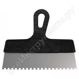Фасадный нержавеющий зубчатый шпатель КУРС 06609
