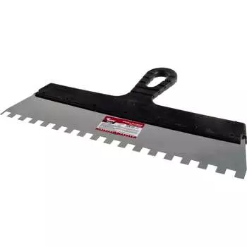 Фасадный нержавеющий зубчатый шпатель КУРС 06615