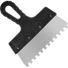 Фасадный нержавеющий зубчатый шпатель РемоКолор Мастер 12-8-200