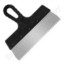 Фасадный зубчатый шпатель (250 мм, зуб 4x4 мм) ремоколор 12-1-250