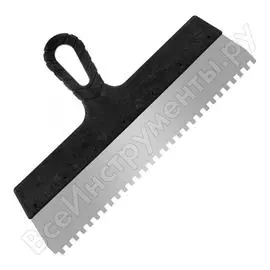 Фасадный зубчатый шпатель (350 мм, зуб 6x6 мм) ремоколор 12-1-350