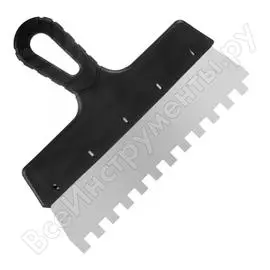 Фасадный нержавеющий зубчатый шпатель РемоКолор Мастер 12-9-250