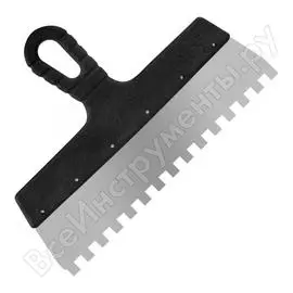 Фасадный нержавеющий зубчатый шпатель РемоКолор Мастер 12-9-300