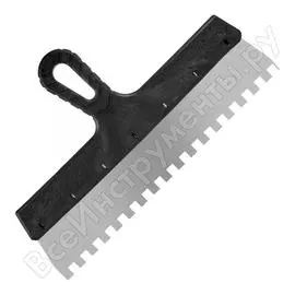 Фасадный нержавеющий зубчатый шпатель РемоКолор Мастер 12-9-350