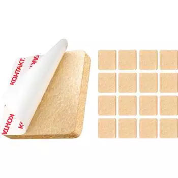 Фетровые квадратные самоклеящиеся подкладки для мебели Контакт 24802