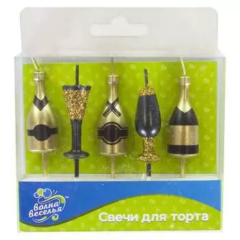 Фигурная свеча Волна веселья 629247