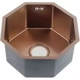 Фигурная врезная мойка MELANA Octavia ProfLine D400BR бронза