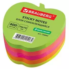 Фигурный блок самоклеящийся BRAUBERG НЕОН 126693