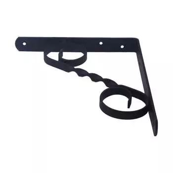Фигурный кронштейн Дверной Страж 250x200 мод.3 чёрный ДС74393